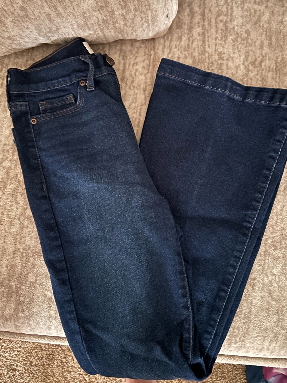 Sofia Vergara - Sofia Dark Blue Women's Wide Leg Jeans Size 2 Short